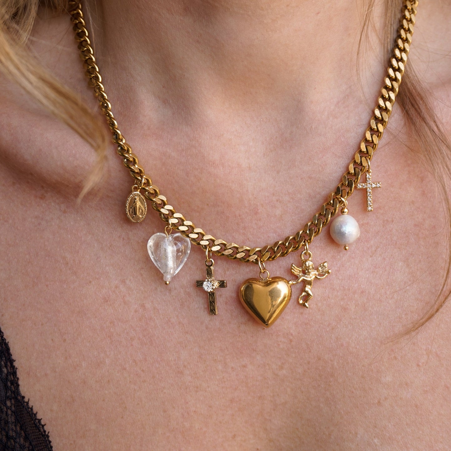 Capri Vintage Charm Necklace