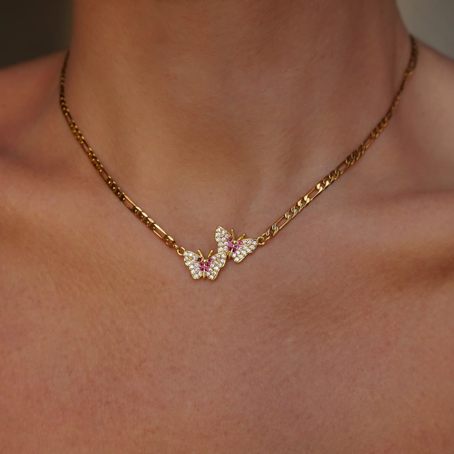 Deux Papillons Choker