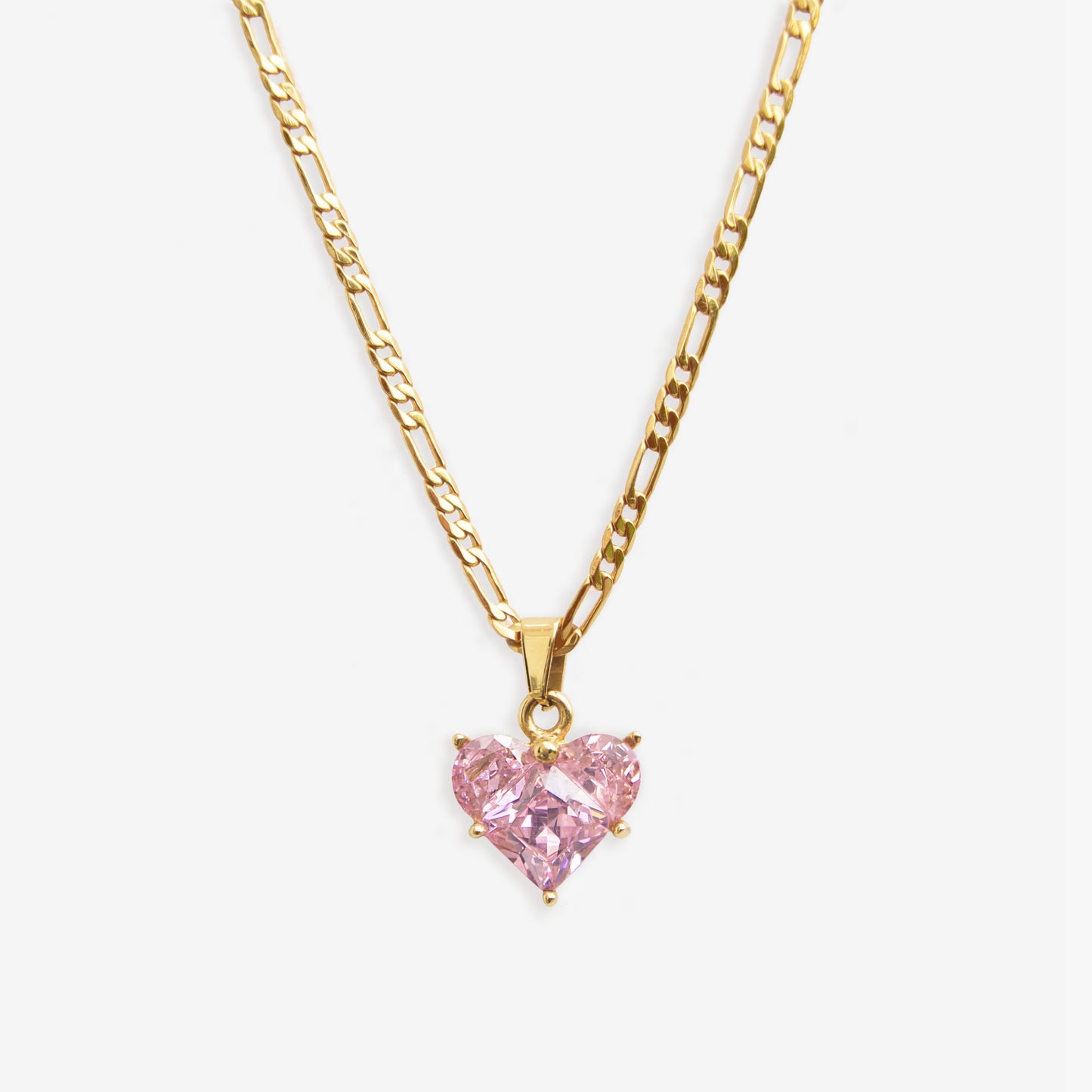 Heart of Glass Pendant – Rose Pink
