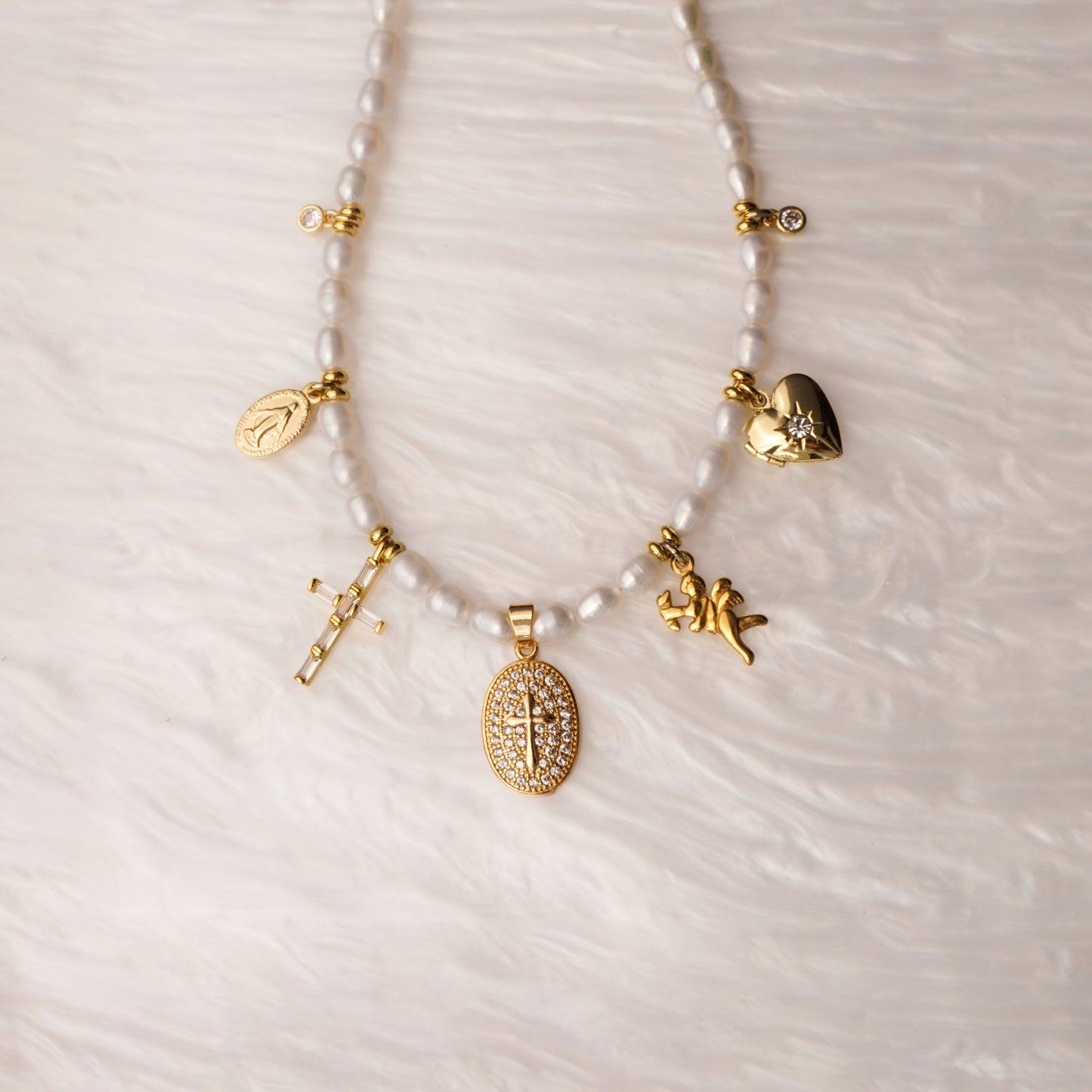 Palermo Pearl Charm necklace
