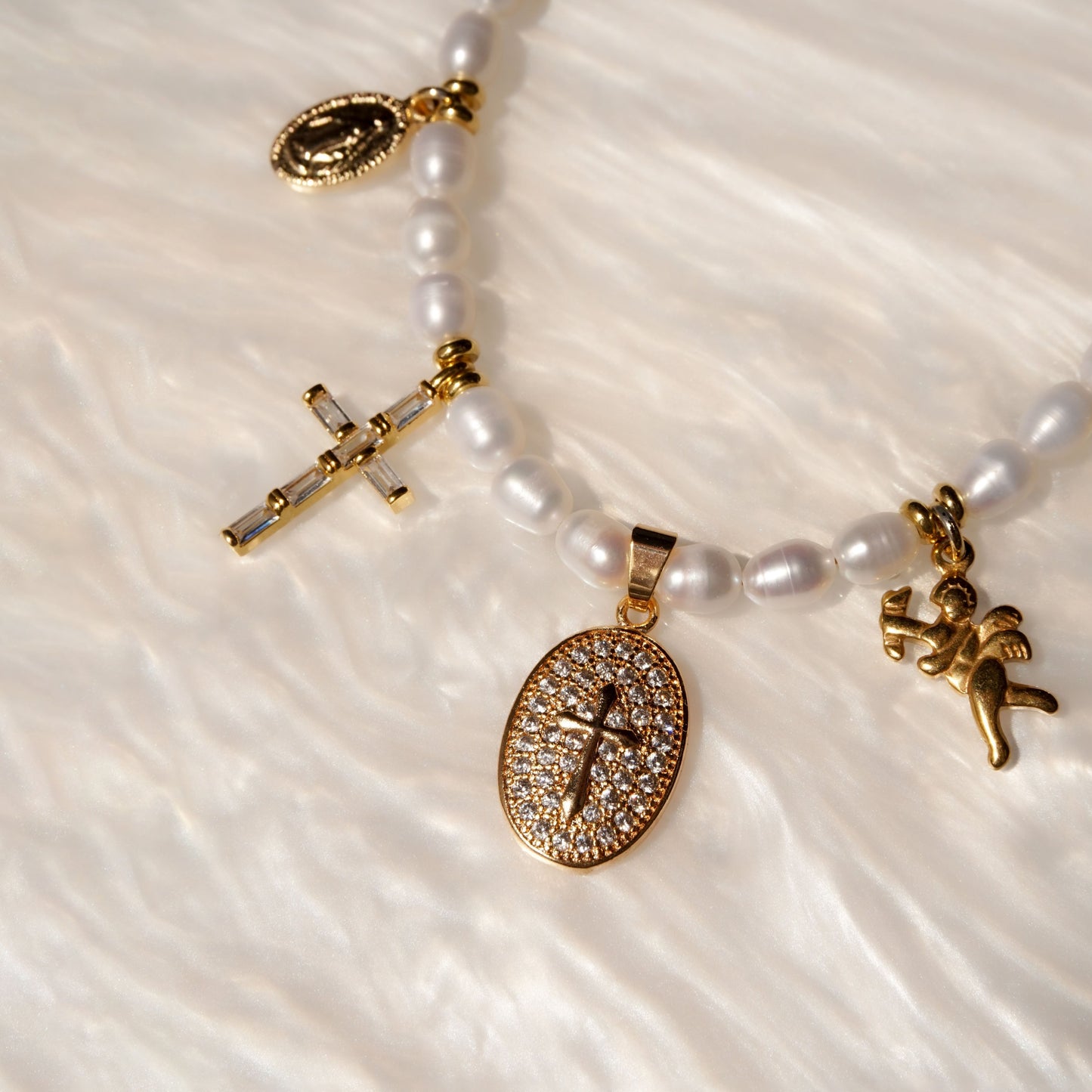 Palermo Pearl Charm necklace