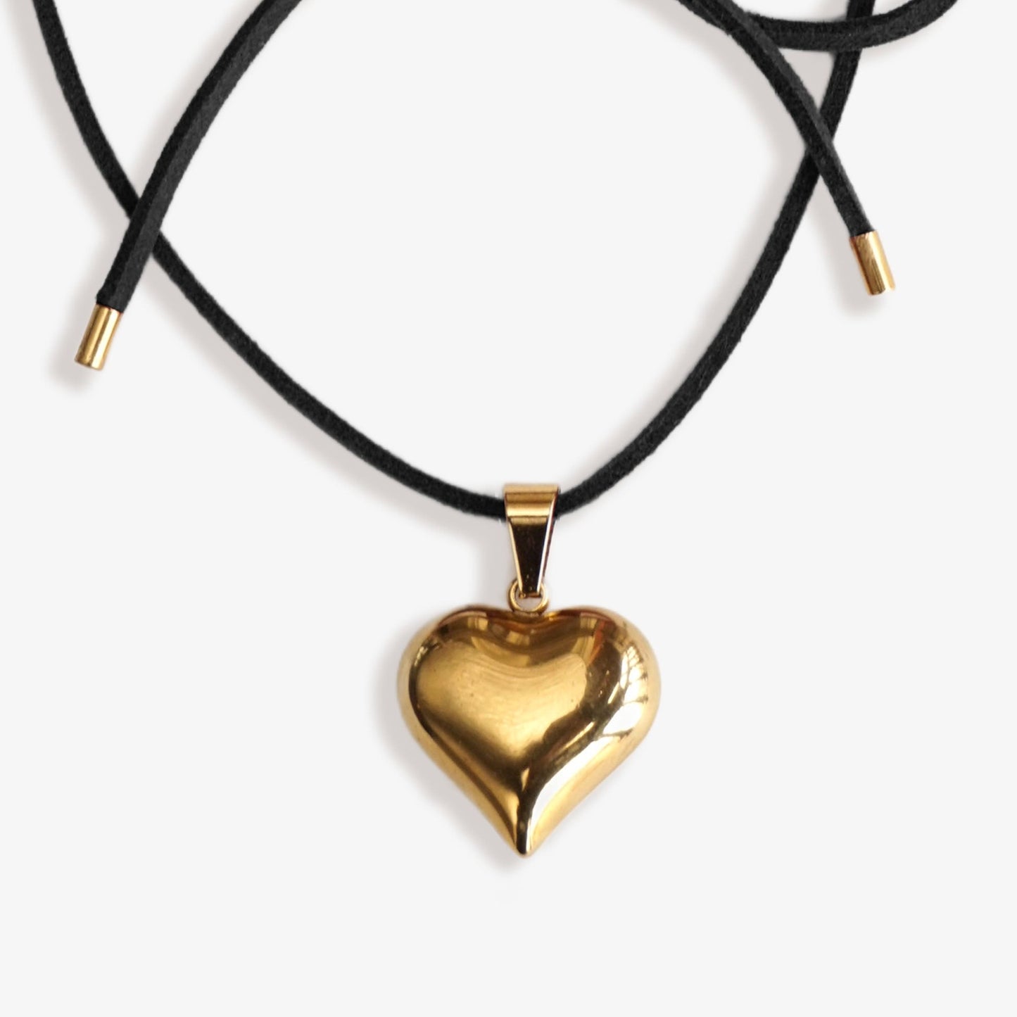 Penelope Cord Choker Gold/ Black