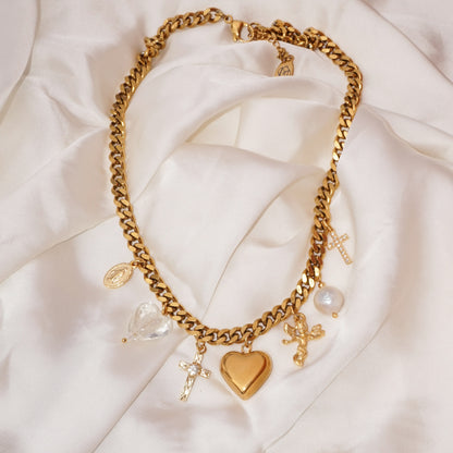 Capri Vintage Charm Necklace
