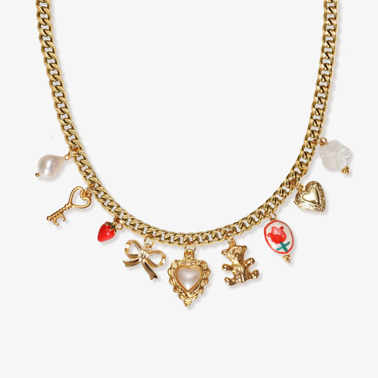 Bisous Charm Necklace