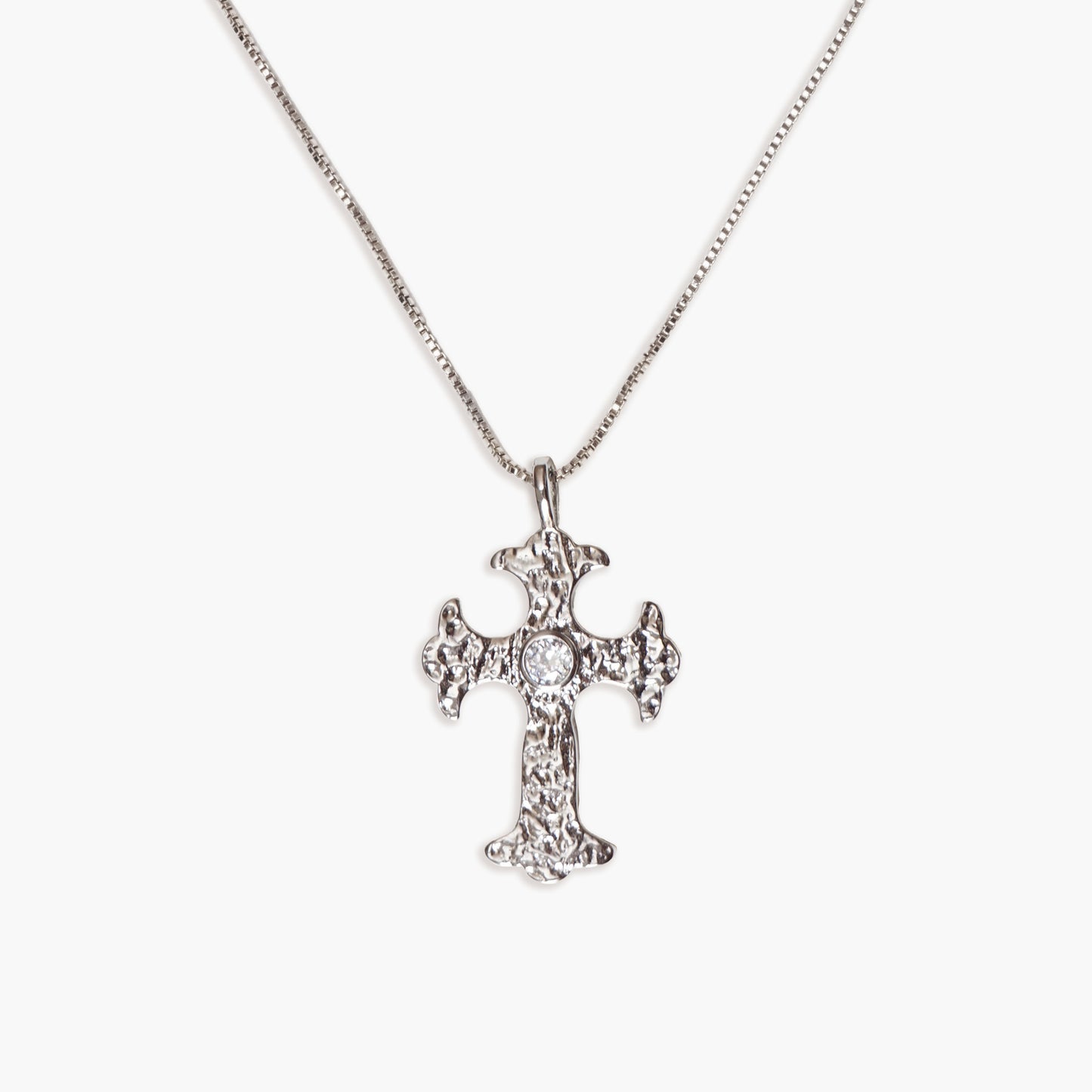 Castell Cross Pendant Silver