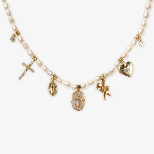 Palermo Pearl Charm necklace